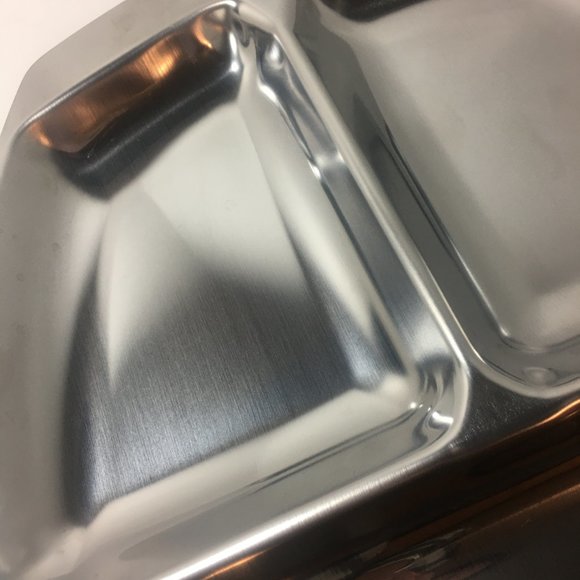 Vintage Danish Stainless Three Compartment Tray - Picture 9 of 15